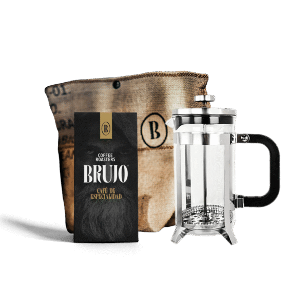 Combo Regalo: Cafetera Francesa + Café de Especialidad + Bolsa Reciclada